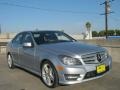 2013 Diamond Silver Metallic Mercedes-Benz C 250 Sport  photo #1