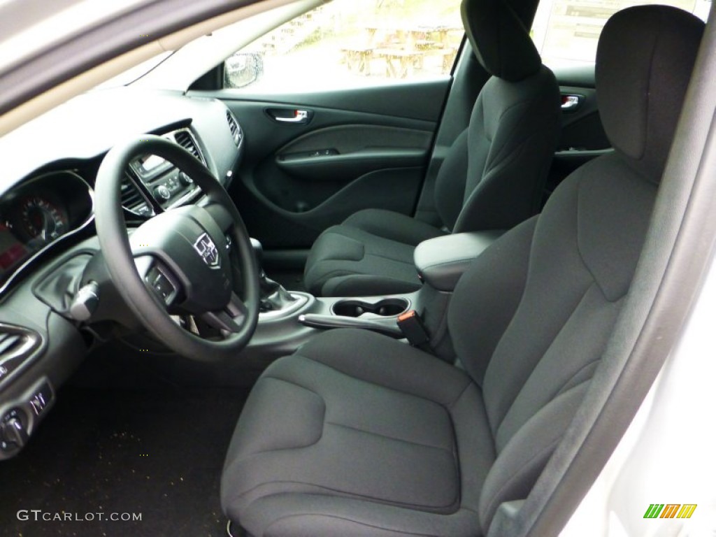 Black Interior 2013 Dodge Dart SE Photo #71855813