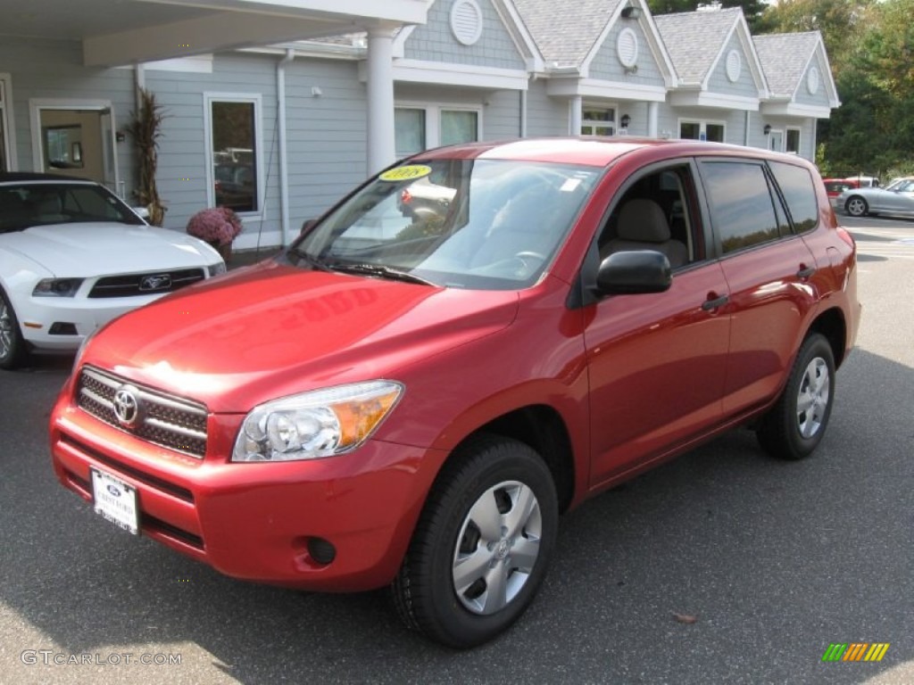 2008 RAV4 4WD - Barcelona Red Pearl / Taupe photo #3