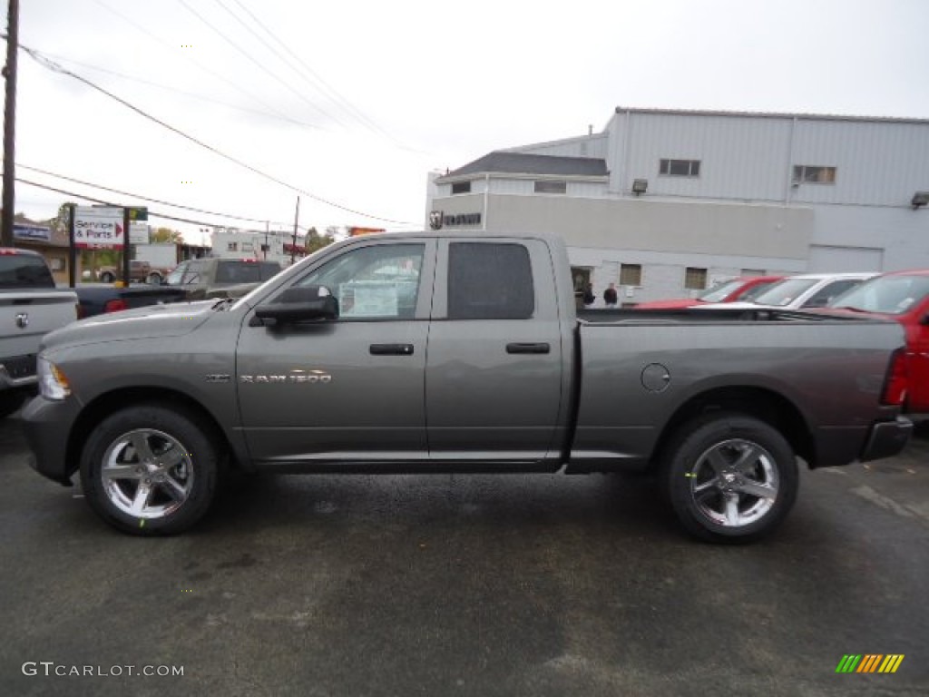 2012 Ram 1500 Express Quad Cab 4x4 - Mineral Gray Metallic / Dark Slate Gray/Medium Graystone photo #2