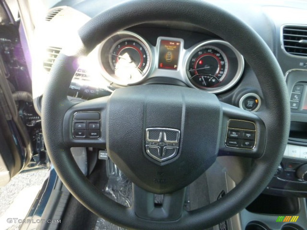 2013 Dodge Journey American Value Package Black Steering Wheel Photo #71856310