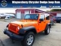 Crush Orange 2012 Jeep Wrangler Rubicon 4X4