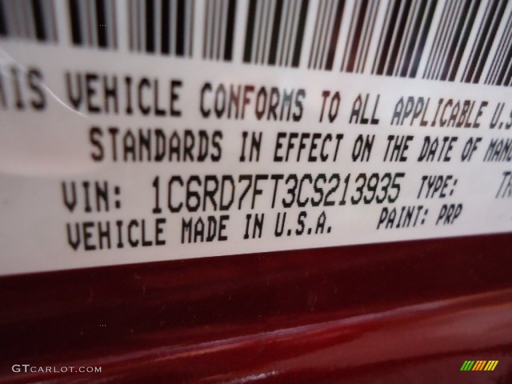 2012 Ram 1500 Express Quad Cab 4x4 - Deep Cherry Red Crystal Pearl / Dark Slate Gray/Medium Graystone photo #18