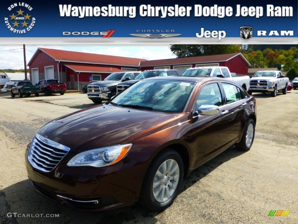 2013 200 Limited Sedan - Deep Auburn Pearl / Black/Light Frost Beige photo #1