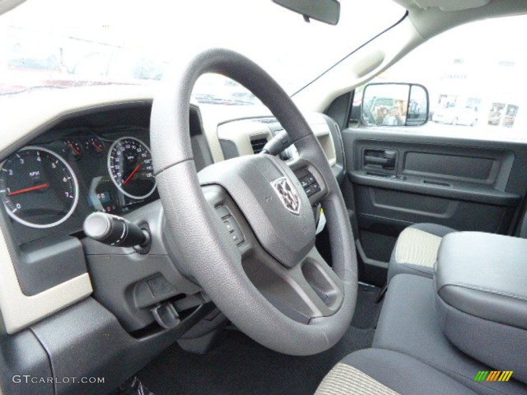 2012 Ram 1500 Express Quad Cab 4x4 - Bright White / Dark Slate Gray/Medium Graystone photo #17