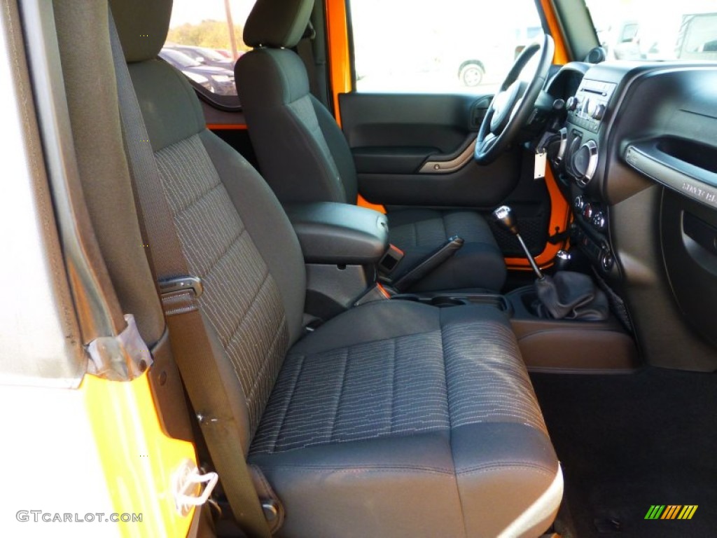 2012 Wrangler Sport 4x4 - Dozer Yellow / Black photo #13