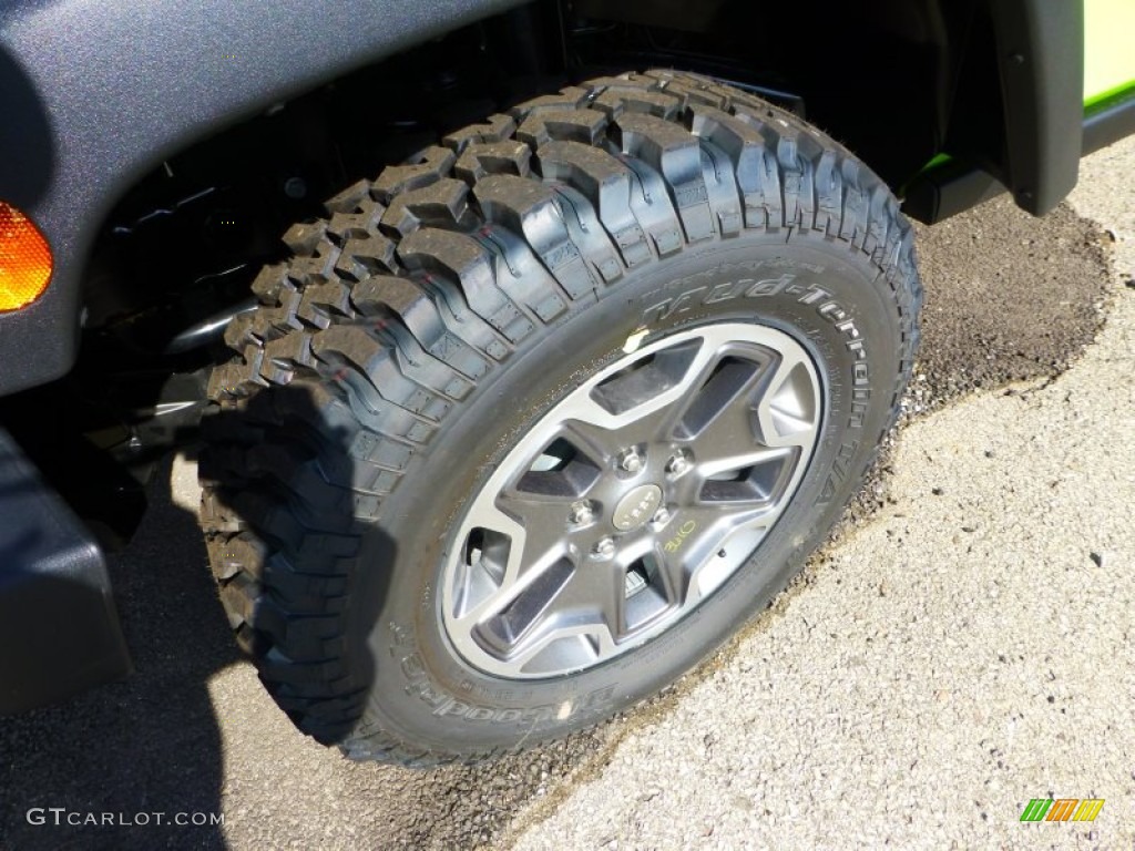 2013 Wrangler Rubicon 4x4 - Gecko Green / Black photo #7