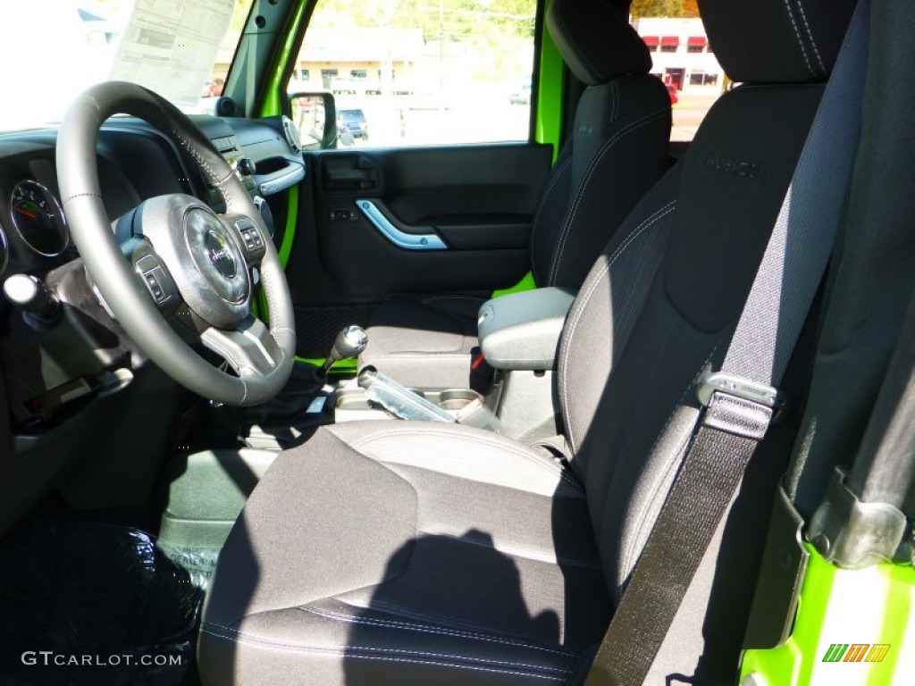 2013 Wrangler Rubicon 4x4 - Gecko Green / Black photo #12