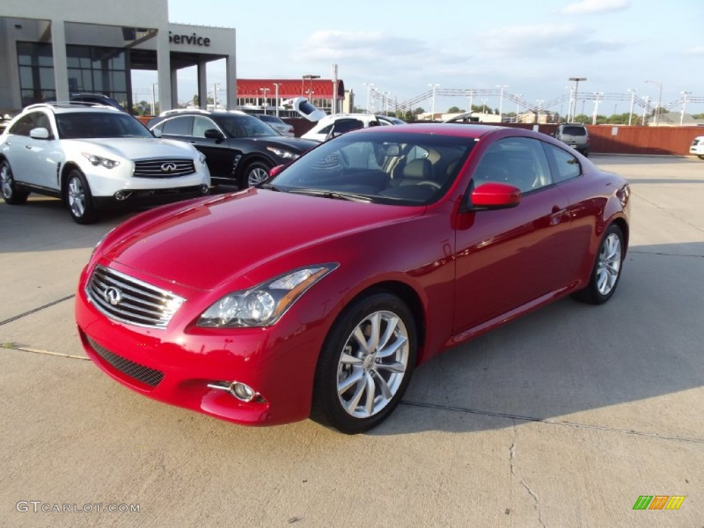2013 G 37 Journey Coupe - Vibrant Red / Graphite photo #1