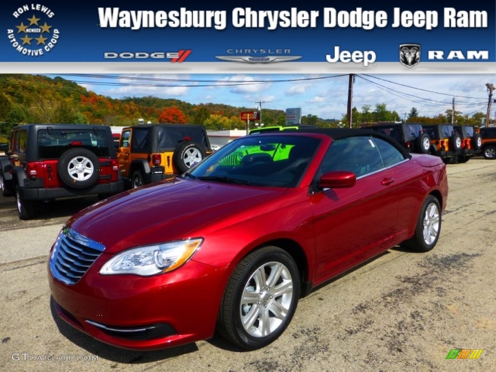 2013 200 Touring Convertible - Deep Cherry Red Crystal Pearl / Black photo #1