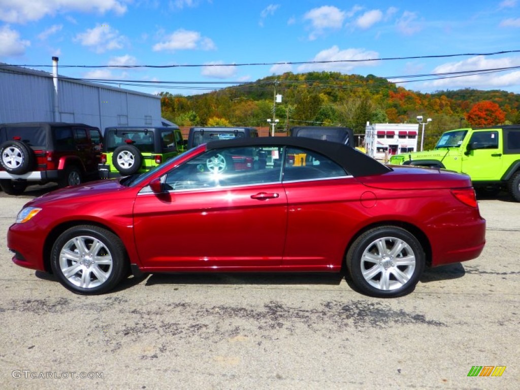 Deep Cherry Red Crystal Pearl 2013 Chrysler 200 Touring Convertible Exterior Photo #71858435