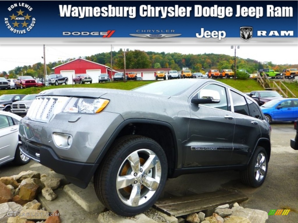 2013 Grand Cherokee Overland 4x4 - Mineral Gray Metallic / New Saddle/Black photo #1
