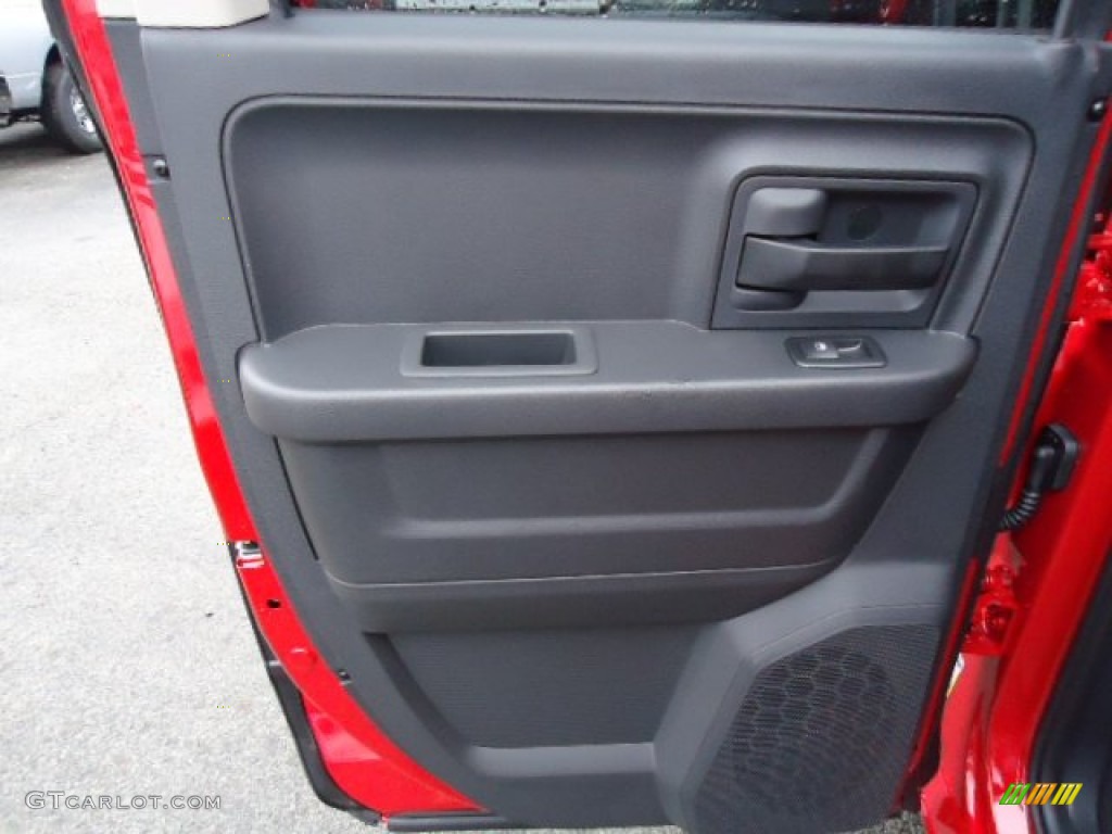 2012 Ram 1500 Express Quad Cab 4x4 - Flame Red / Dark Slate Gray/Medium Graystone photo #13