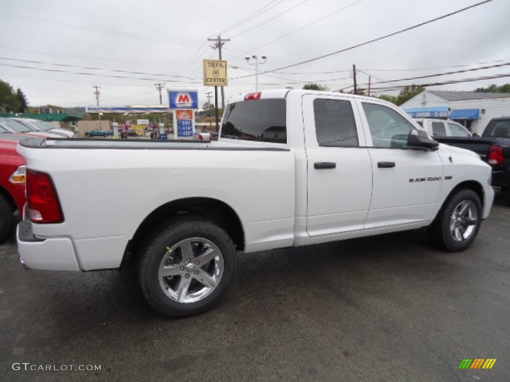 2012 Ram 1500 Express Quad Cab 4x4 - Bright White / Dark Slate Gray/Medium Graystone photo #6