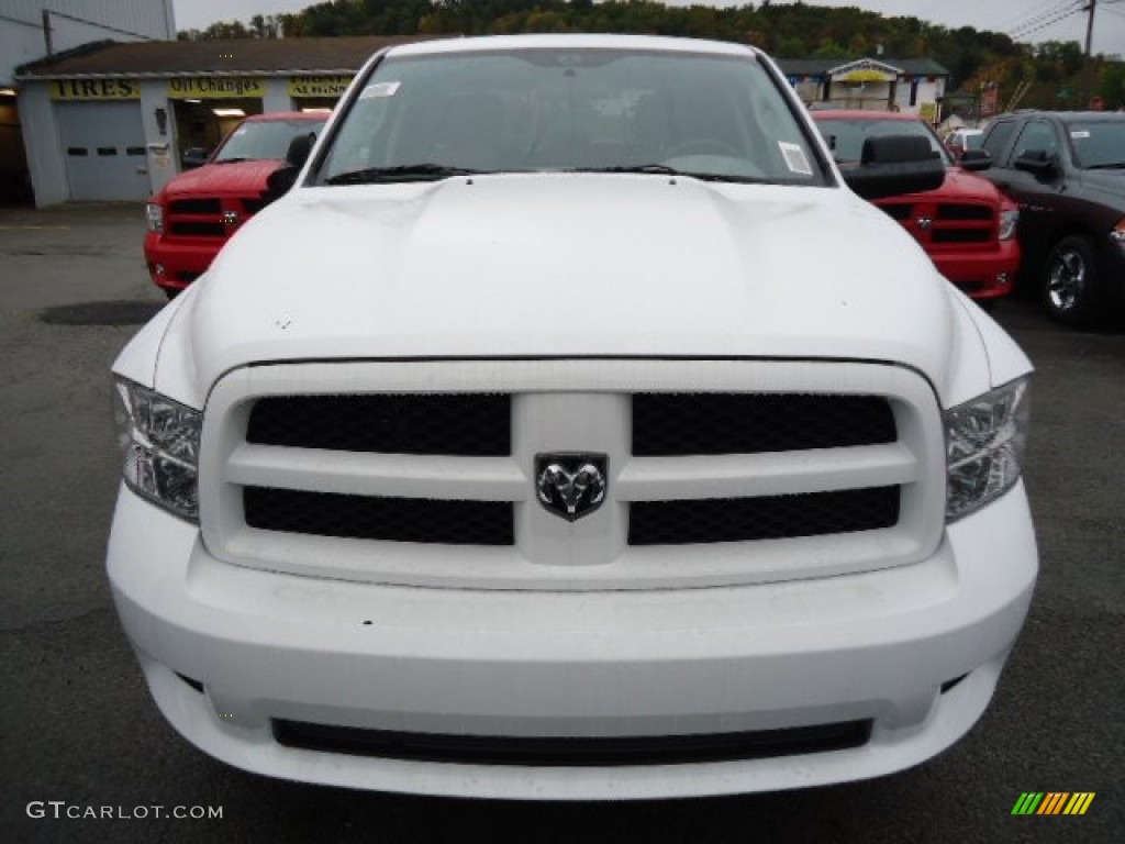 2012 Ram 1500 Express Quad Cab 4x4 - Bright White / Dark Slate Gray/Medium Graystone photo #9