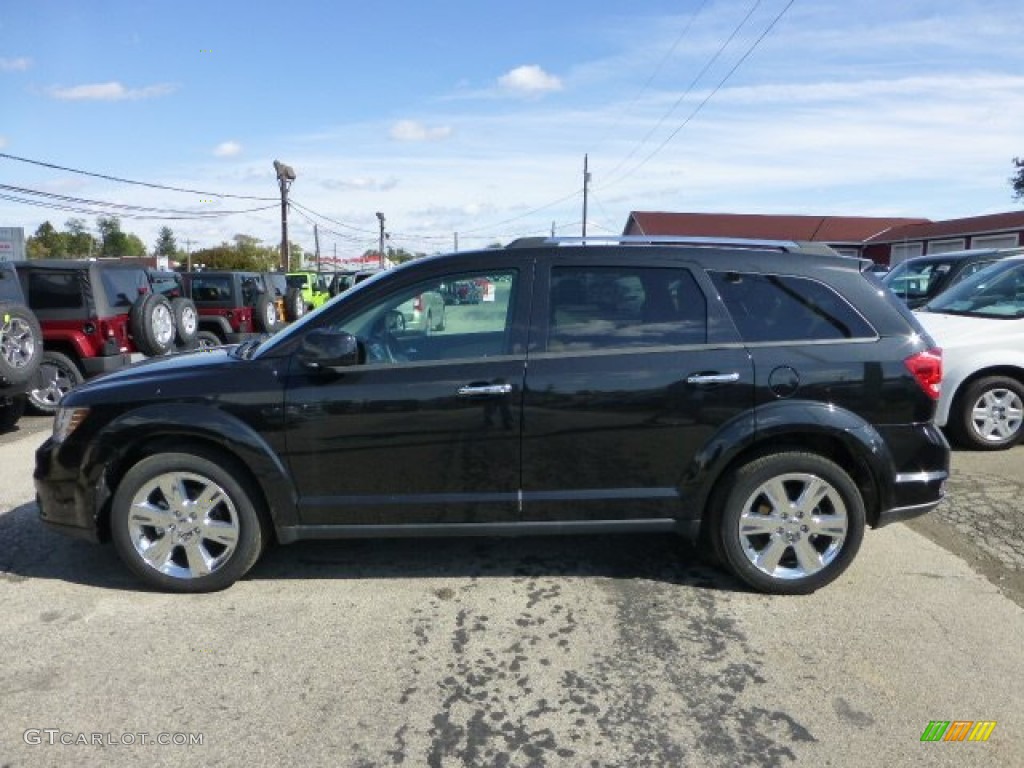 Brilliant Black Crystal Pearl 2012 Dodge Journey Crew AWD Exterior Photo #71859436