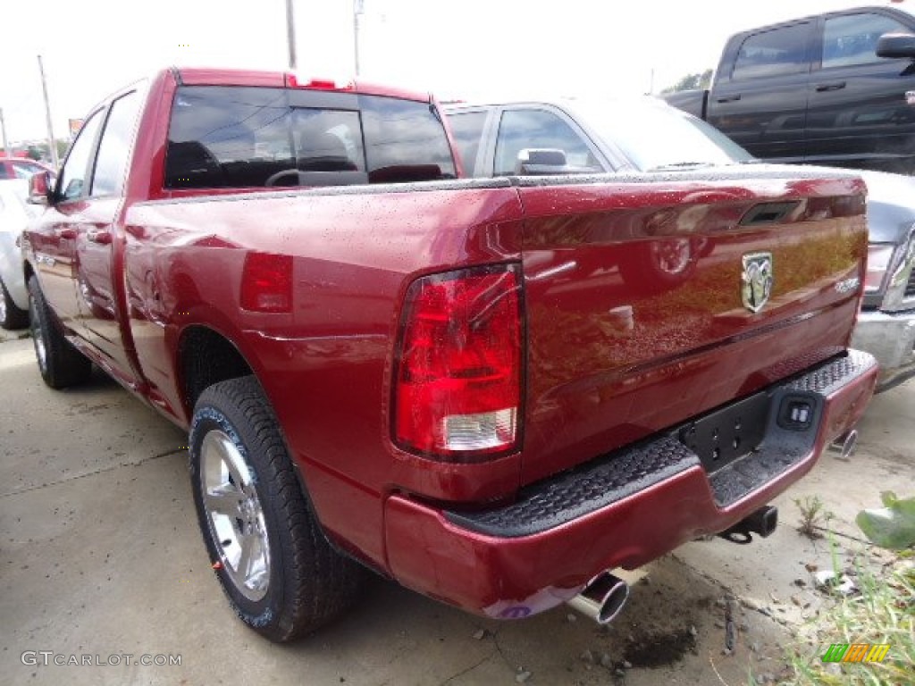 2012 Ram 1500 Sport Quad Cab 4x4 - Deep Cherry Red Crystal Pearl / Dark Slate Gray photo #2