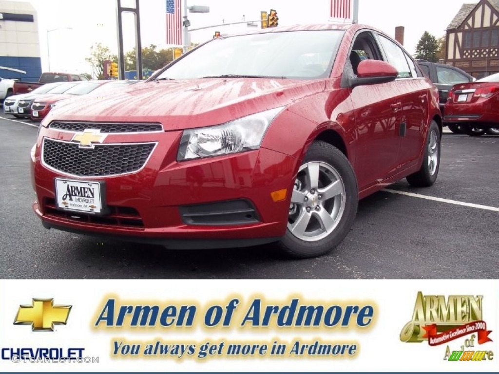 2013 Cruze LT - Crystal Red Metallic Tintcoat / Jet Black photo #1