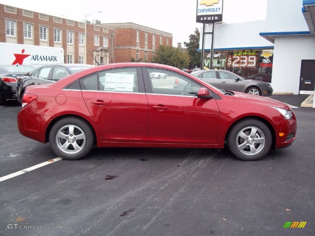 2013 Cruze LT - Crystal Red Metallic Tintcoat / Jet Black photo #4