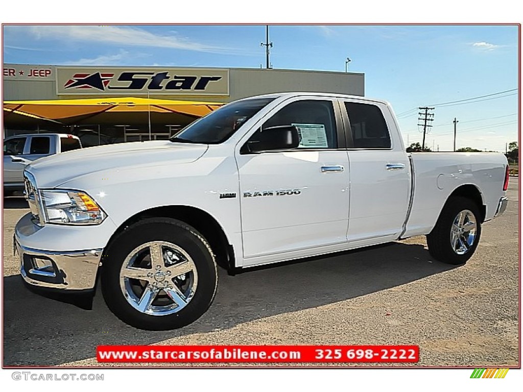 2012 Ram 1500 Lone Star Quad Cab - Bright White / Dark Slate Gray/Medium Graystone photo #1