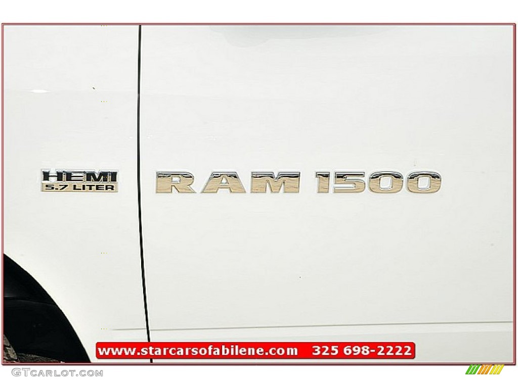 2012 Ram 1500 Lone Star Crew Cab 4x4 - Bright White / Light Pebble Beige/Bark Brown photo #2