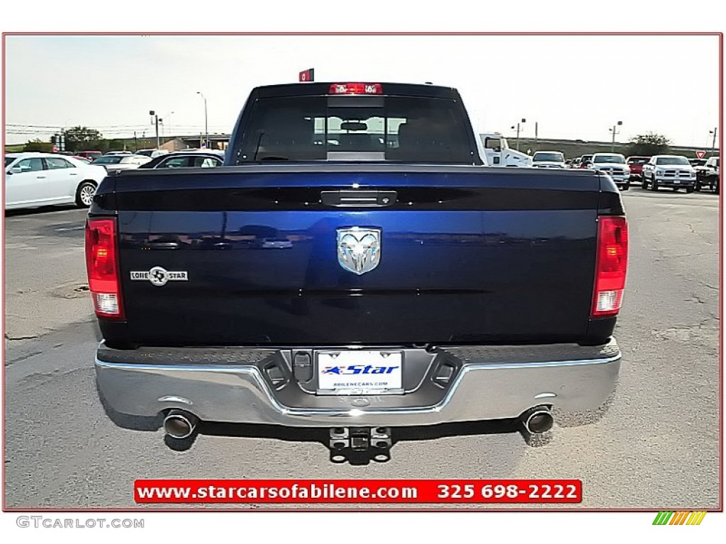 2012 Ram 1500 Lone Star Quad Cab - True Blue Pearl / Light Pebble Beige/Bark Brown photo #6