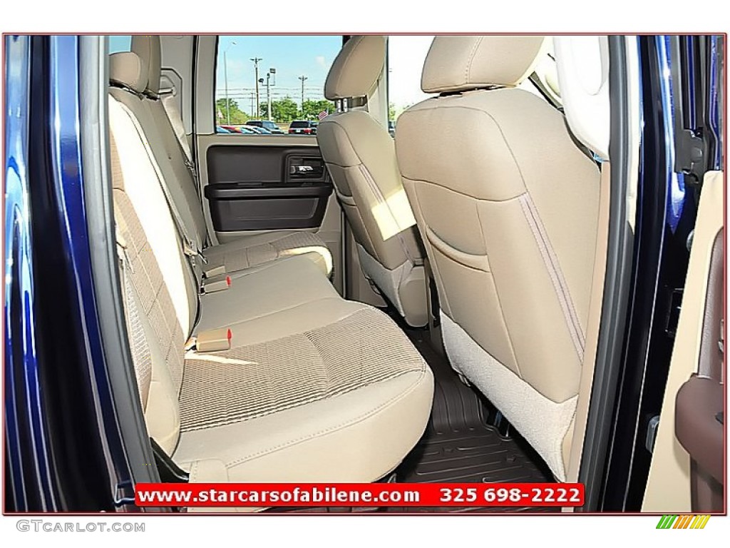 2012 Ram 1500 Lone Star Quad Cab - True Blue Pearl / Light Pebble Beige/Bark Brown photo #22