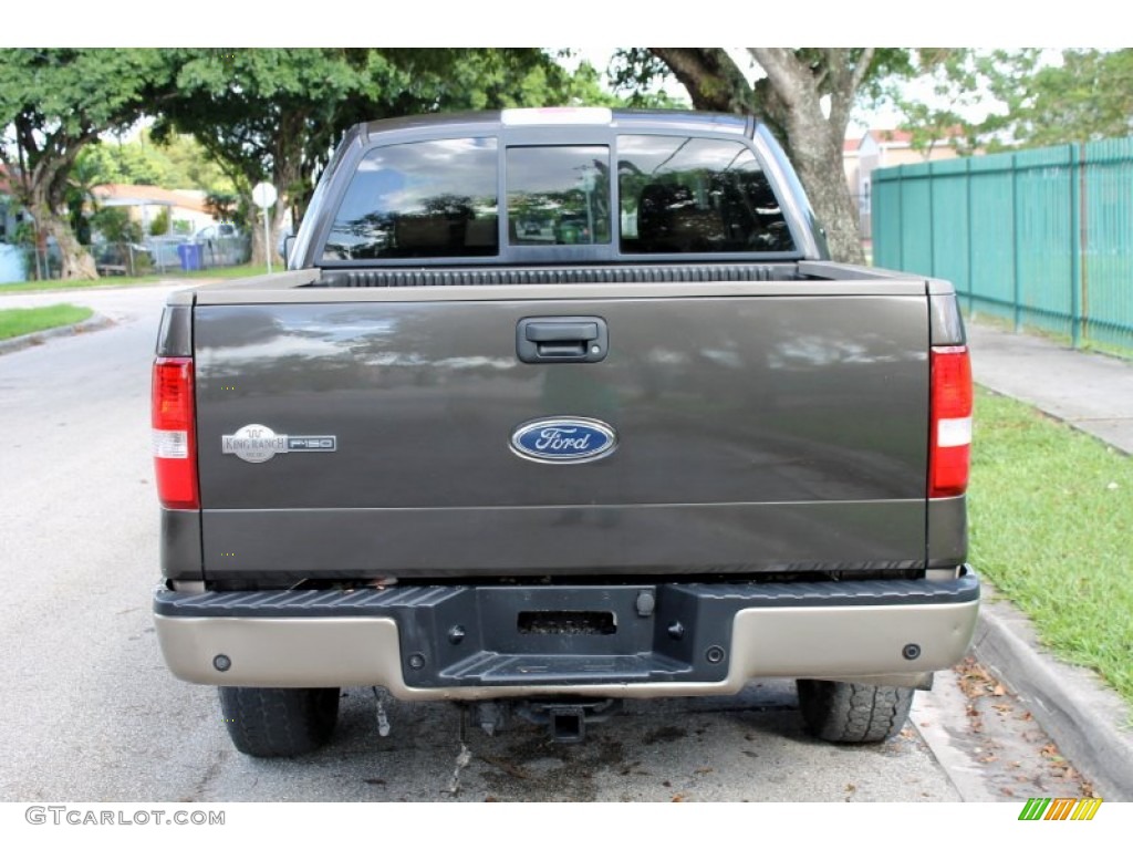 2005 F150 King Ranch SuperCrew 4x4 - Dark Stone Metallic / Castano Brown Leather photo #8