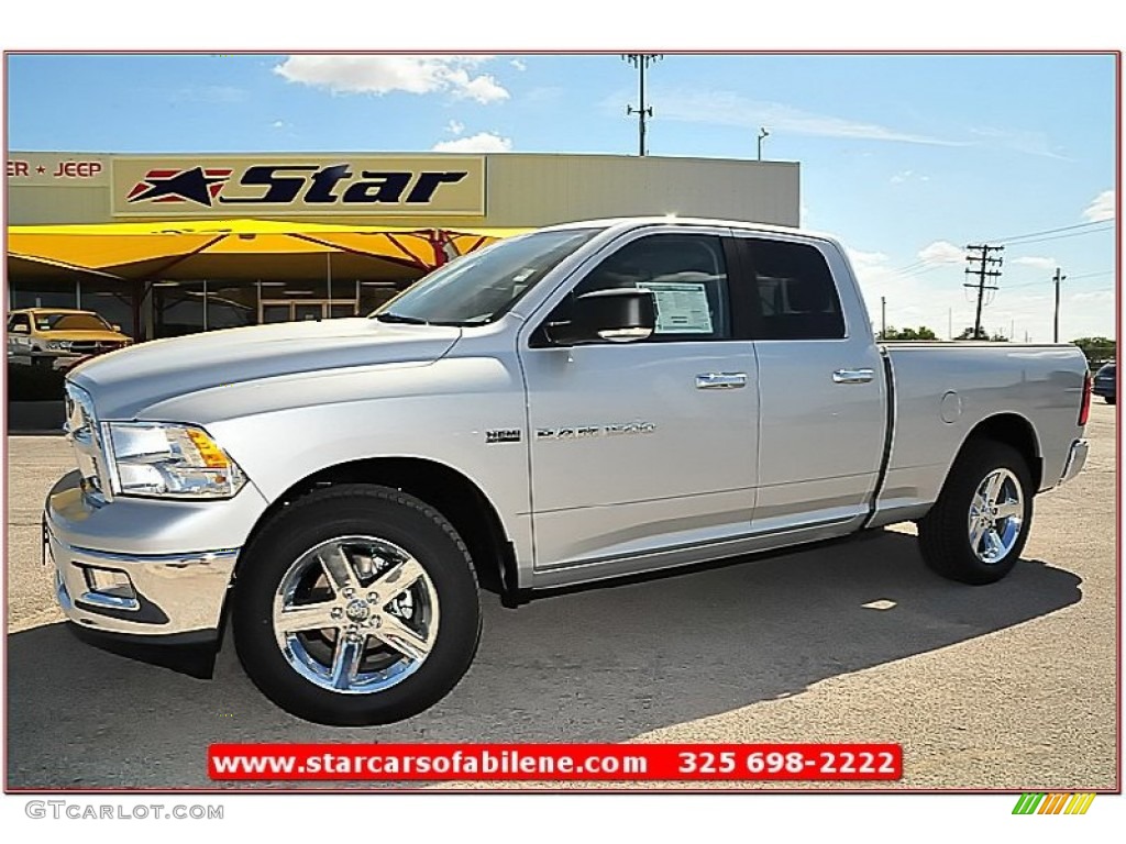 2012 Ram 1500 Lone Star Quad Cab - Bright Silver Metallic / Dark Slate Gray/Medium Graystone photo #1