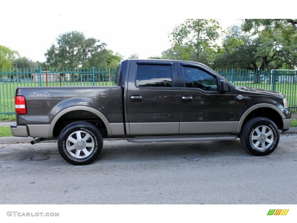 2005 F150 King Ranch SuperCrew 4x4 - Dark Stone Metallic / Castano Brown Leather photo #11