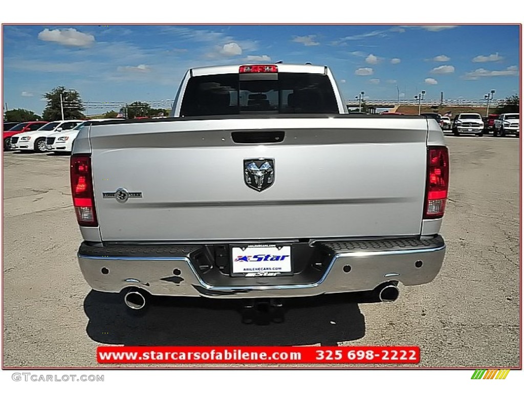 2012 Ram 1500 Lone Star Quad Cab - Bright Silver Metallic / Dark Slate Gray/Medium Graystone photo #6