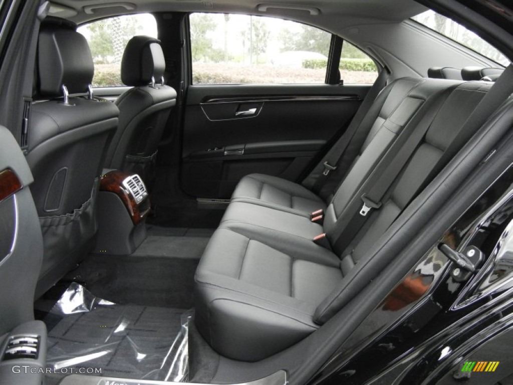 Black Interior 2013 Mercedes-Benz S 550 Sedan Photo #71866197