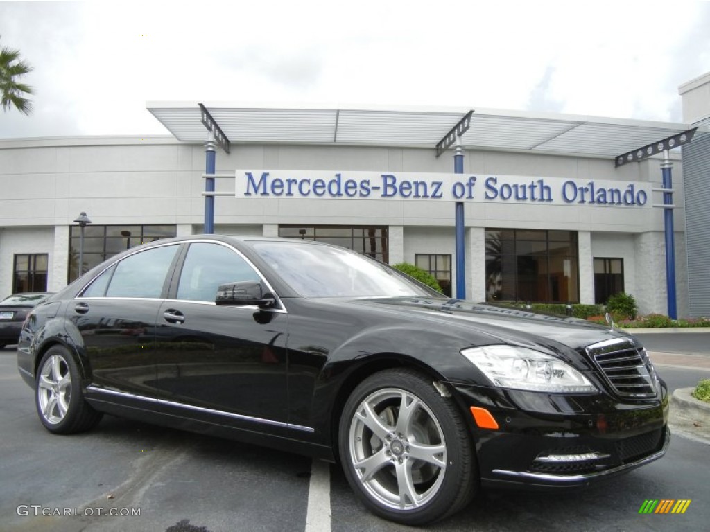 2013 S 550 Sedan - Black / Black photo #1