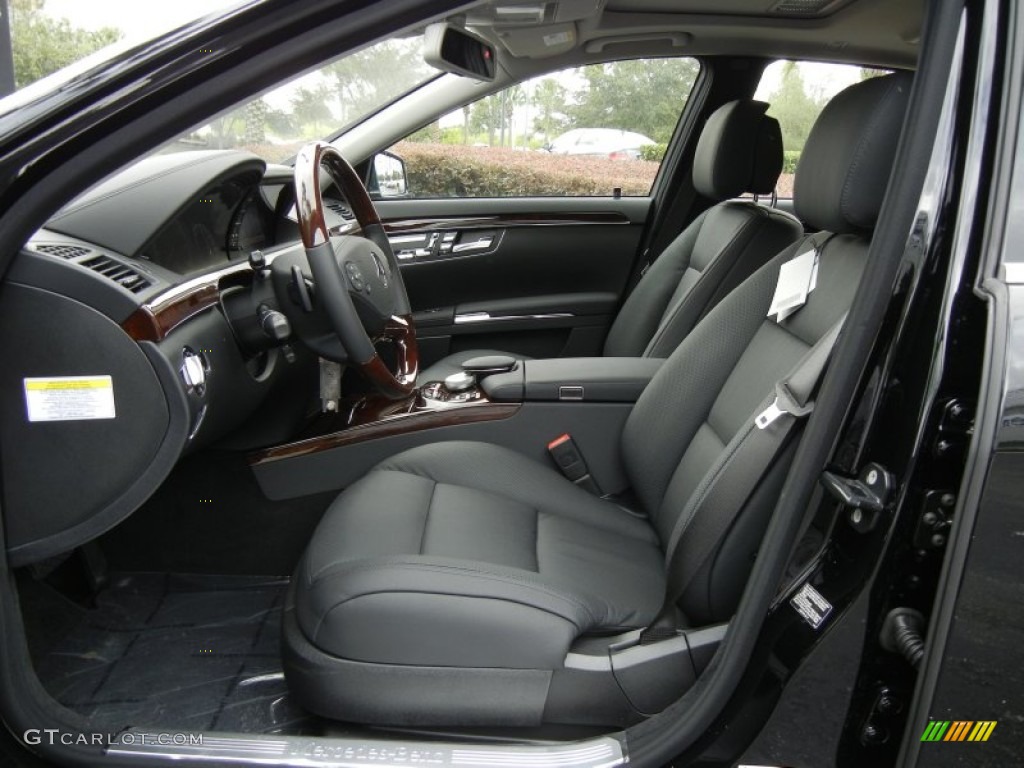 Black Interior 2013 Mercedes-Benz S 550 Sedan Photo #71866461