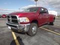 Deep Cherry Red Crystal Pearl 2012 Dodge Ram 3500 HD ST Crew Cab 4x4 Dually