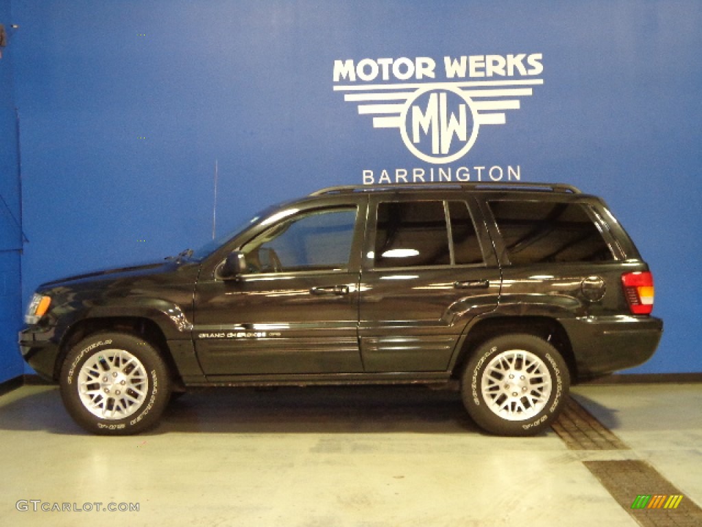 2002 Grand Cherokee Limited 4x4 - Black / Dark Slate Gray photo #5