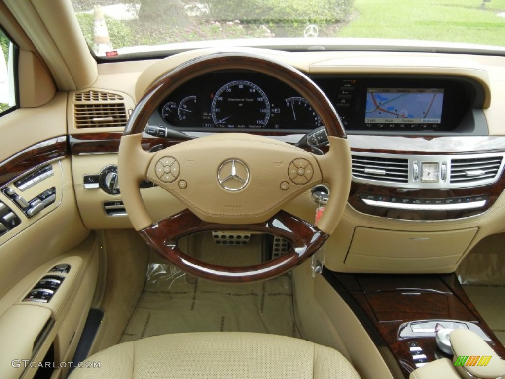 2013 Mercedes-Benz S 550 Sedan Cashmere/Savanna Dashboard Photo #71866827