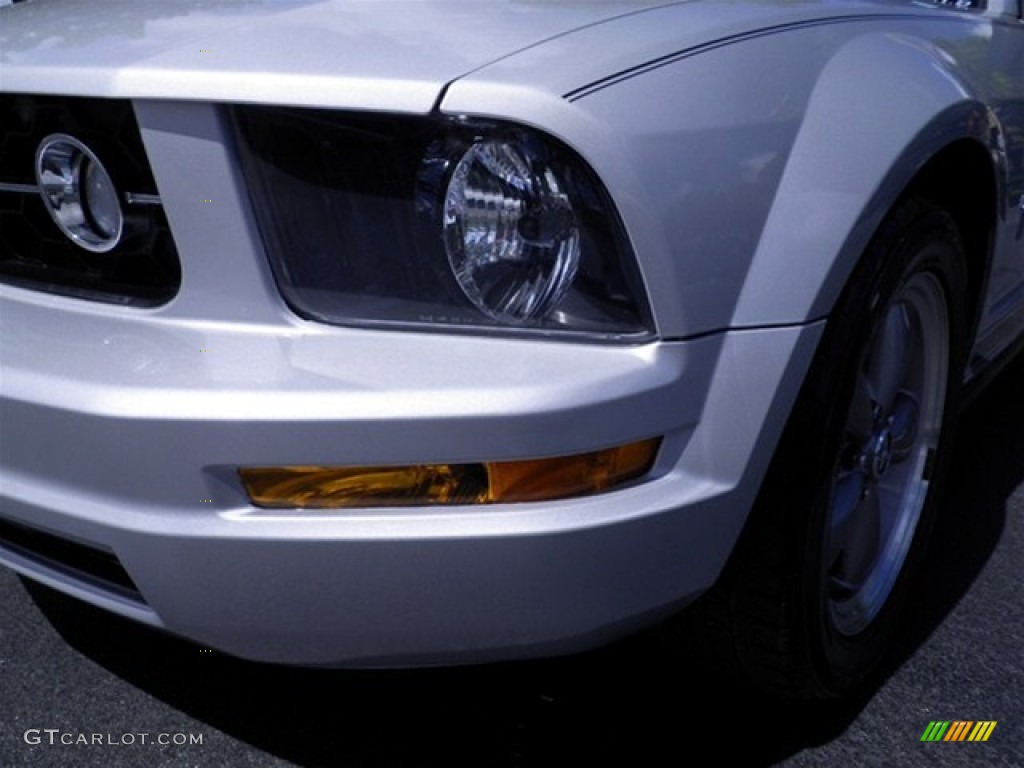 2006 Mustang V6 Premium Coupe - Satin Silver Metallic / Dark Charcoal photo #8