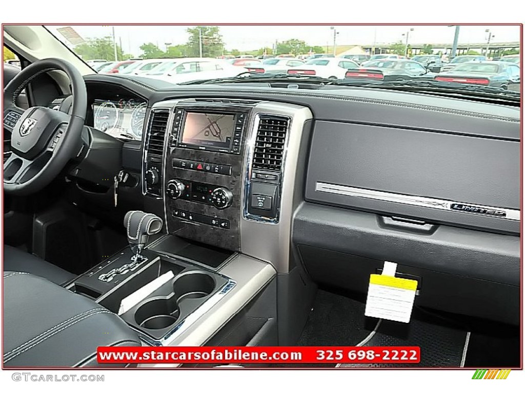 2012 Ram 1500 Laramie Limited Crew Cab 4x4 - Black / Dark Slate Gray photo #31