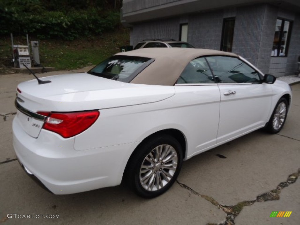 2011 200 Limited Convertible - Bright White / Black/Light Frost Beige photo #11