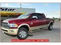 Deep Cherry Red Crystal Pearl 2012 Dodge Ram 2500 HD Laramie Longhorn Mega Cab 4x4