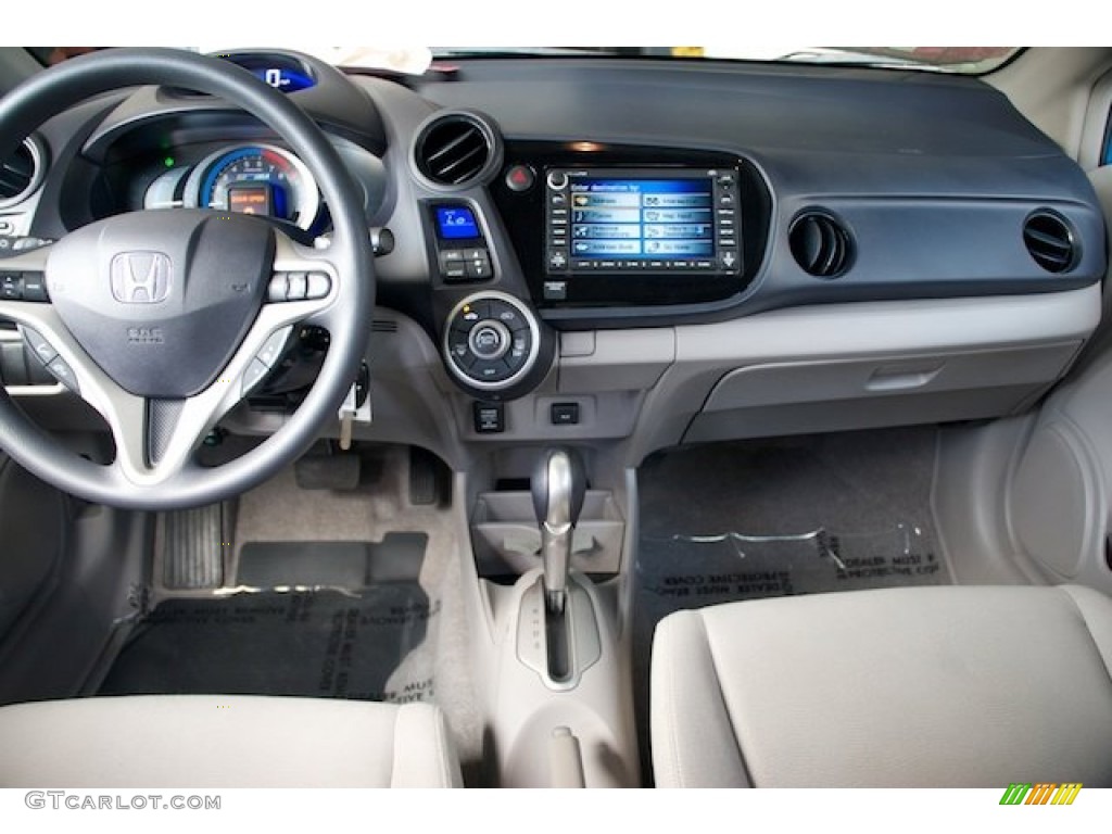 2010 Honda Insight Hybrid EX Navigation Gray Dashboard Photo #71870812