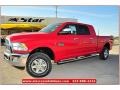 2012 Flame Red Dodge Ram 2500 HD Laramie Longhorn Mega Cab 4x4  photo #1