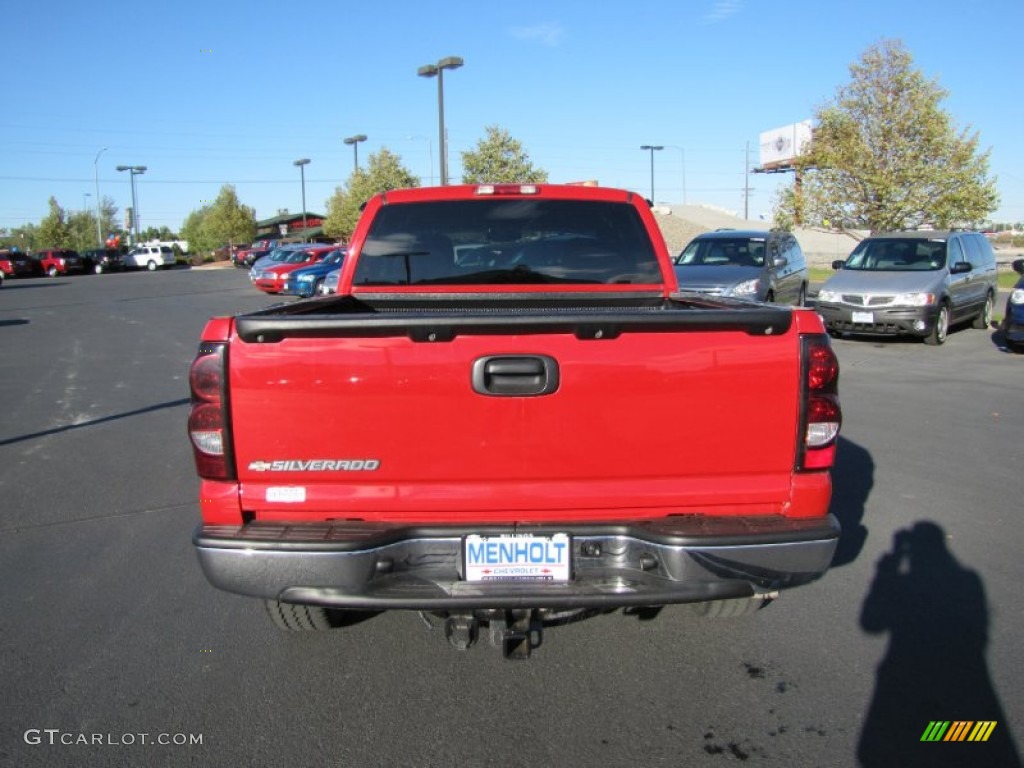 2007 Silverado 1500 Classic Z71 Extended Cab 4x4 - Victory Red / Dark Charcoal photo #4