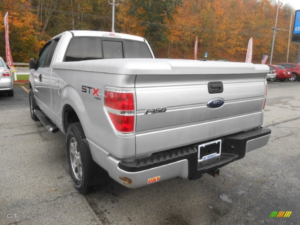 2010 F150 STX SuperCab 4x4 - Ingot Silver Metallic / Medium Stone photo #6