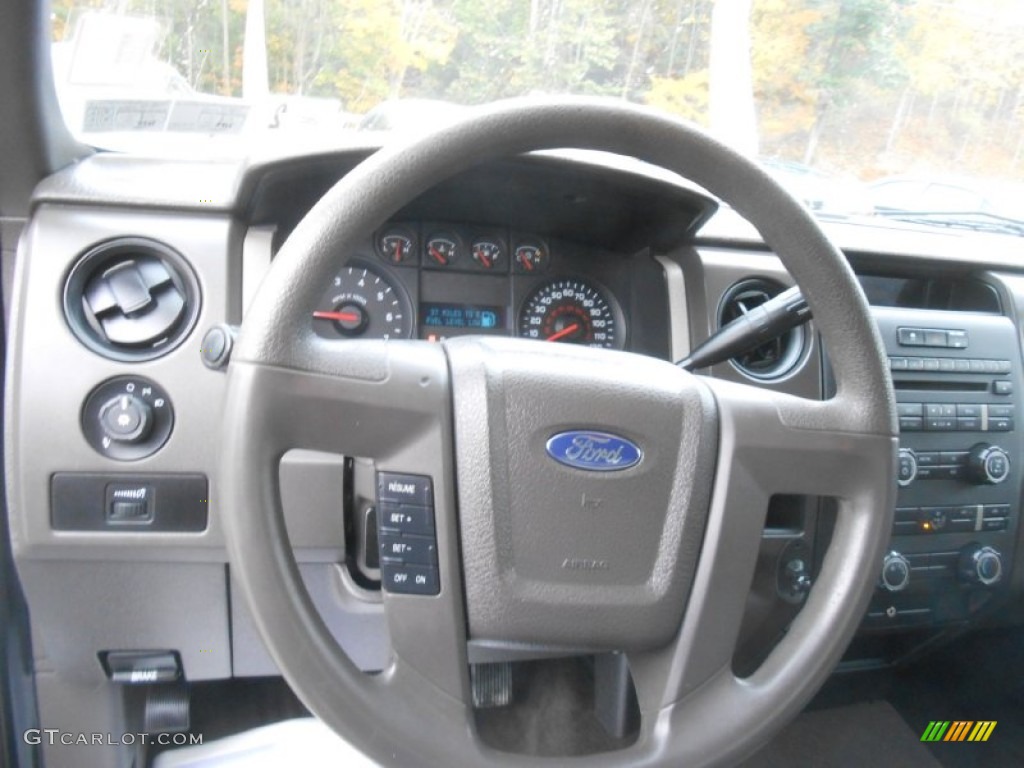 2010 F150 STX SuperCab 4x4 - Ingot Silver Metallic / Medium Stone photo #12