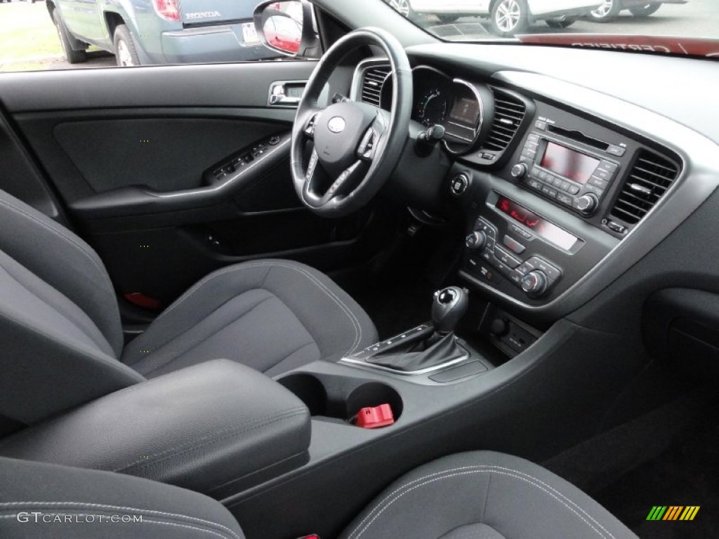 Black Interior 2012 Kia Optima Hybrid Photo #71875800