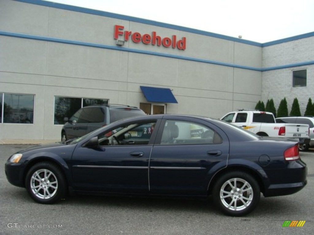 2003 Sebring LXi Sedan - Deep Sapphire Blue Pearl / Taupe photo #3