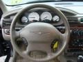 Taupe 2003 Chrysler Sebring LXi Sedan Steering Wheel