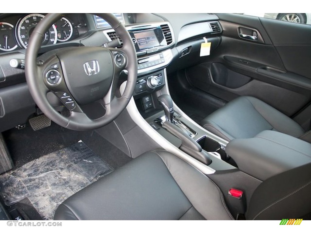 Black Interior 2013 Honda Accord EX-L V6 Sedan Photo #71877630